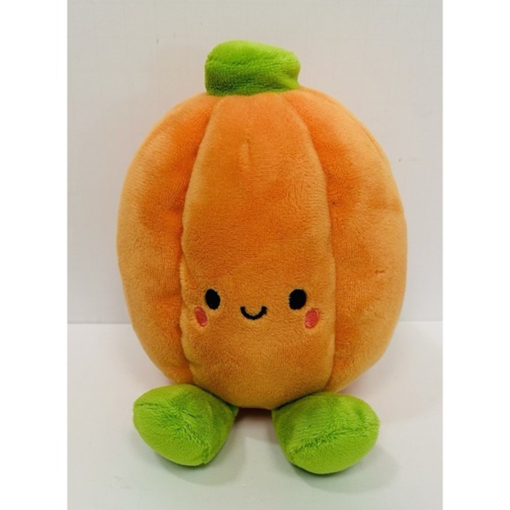 Hallmark Better Together Orange Pumpkin Smiley Face 6" Stuffed‎ Plush Toy